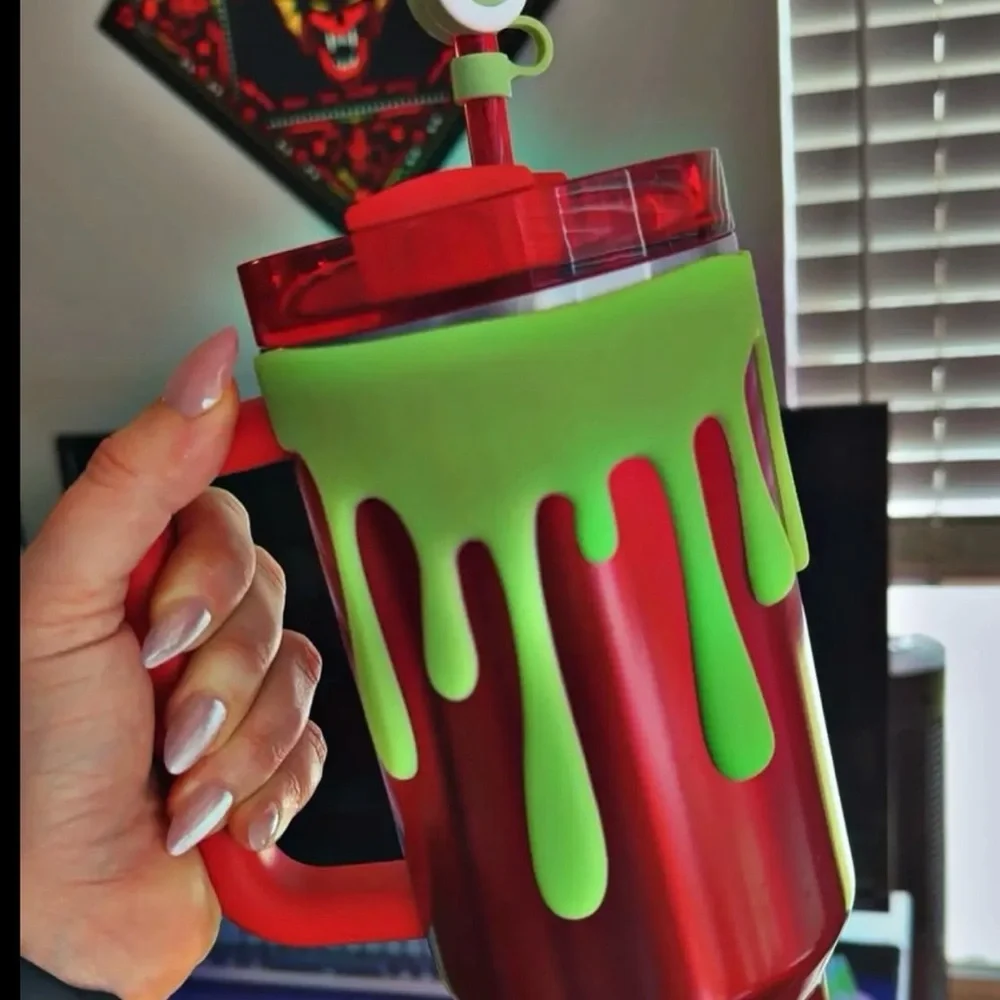 FREE with $50 Purchase - Viral Glow in the Dark 40oz Tumbler Slime Sleeve